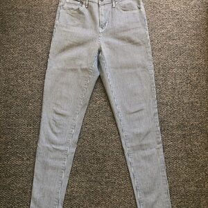 Levi's Skinny Jeans in Blue and White Pinstripe
